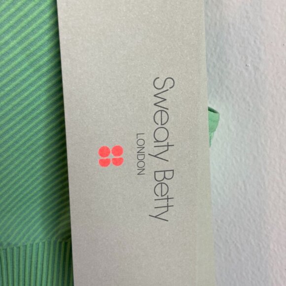 NWT Sweaty Betty Salix Green Illusion Seamless Sports Bra - Picture 9 of 10